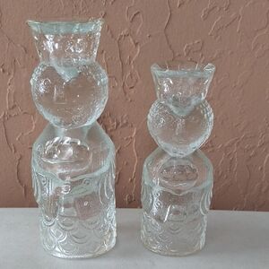 Vintage Bjorn Winblad Designed Glass Christmas Candle Holders Kings Wiseman